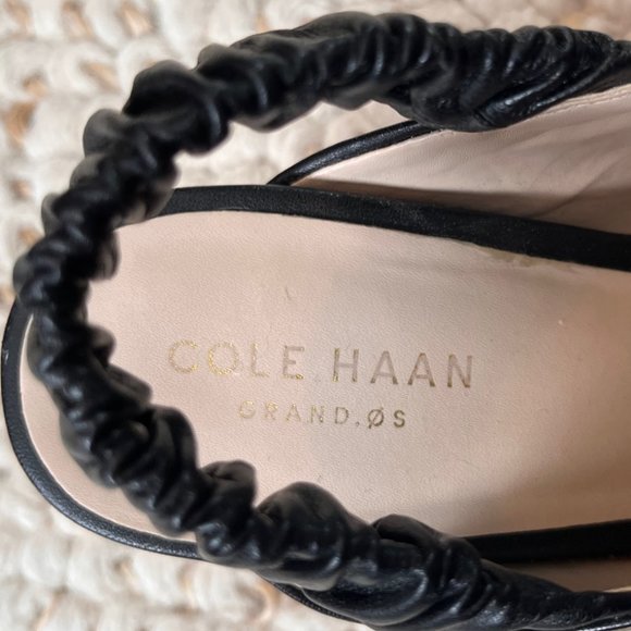 Cole Haan | Black Leather Sandal | Size 5 1/2 - Picture 4 of 6